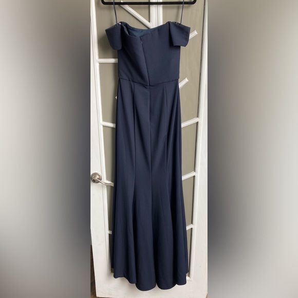 Amsale Eden Dress in French Blue - Picture 3 of 5